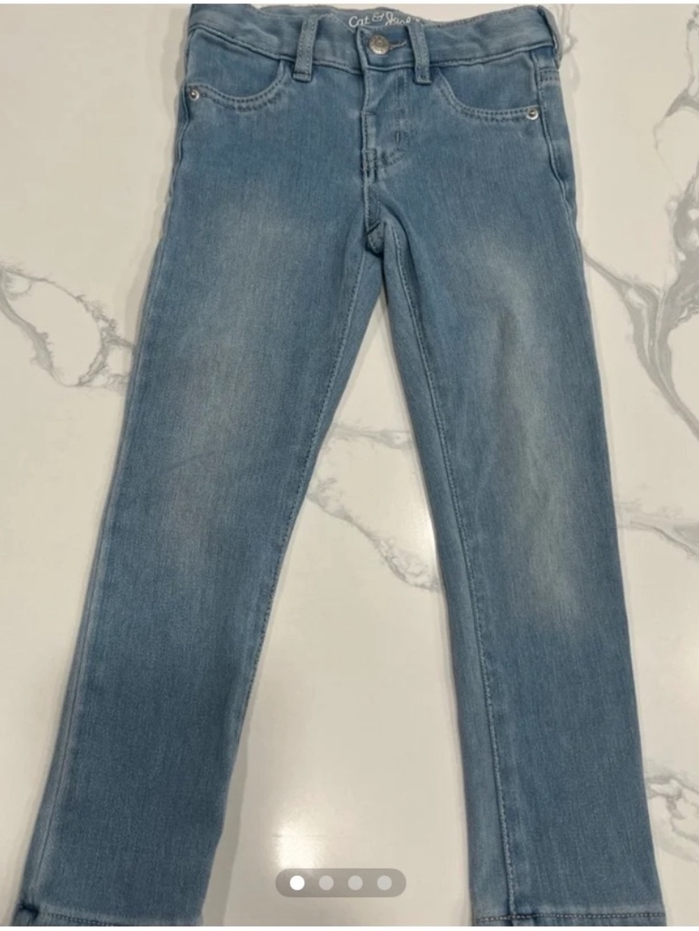 Cat & Jack Light Blue Straight-Leg Jeans